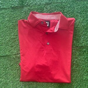 Red Footjoy Golf Polo Shirt